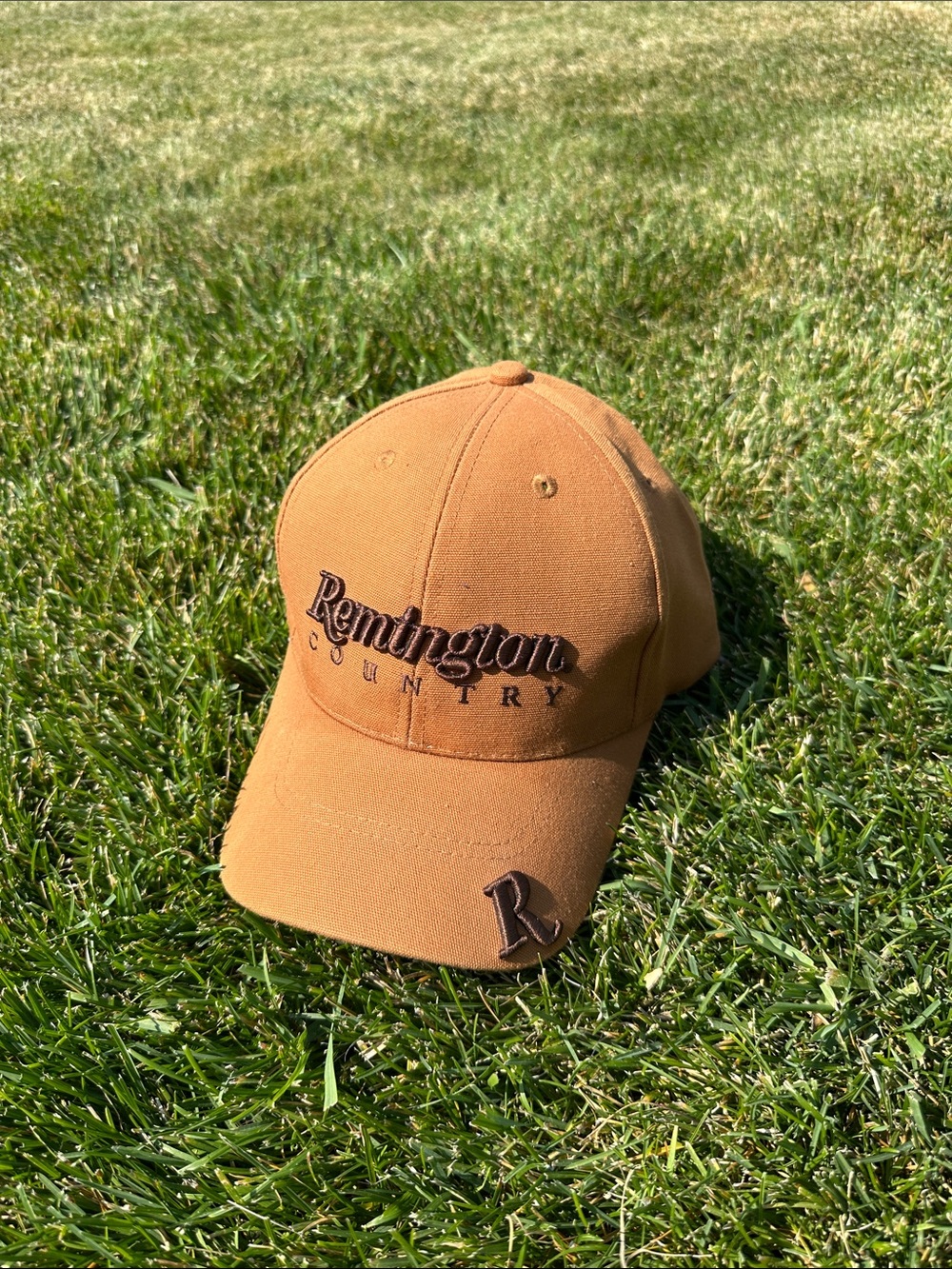 Remington Country Tan/Brown Embroidered Logo Cap